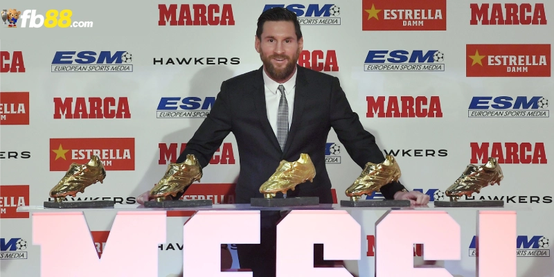 Messi có bao nhiêu chiếc giày vàng?