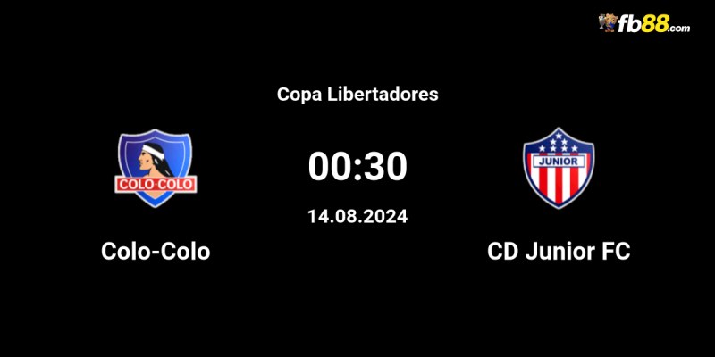 Soi kèo Colo Colo vs Junior Barranquilla 07h30 14/08/2024 - Copa Libertadores